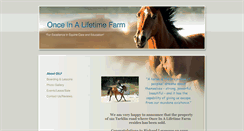 Desktop Screenshot of onceinalifetimefarm.com